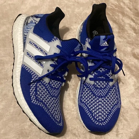 Adidas UltraBoost Lucid Blue Marble Running Shoes adidas Ultraboost 1.0 Running Shoes Men Size 7 Grey Lucid  main image 2